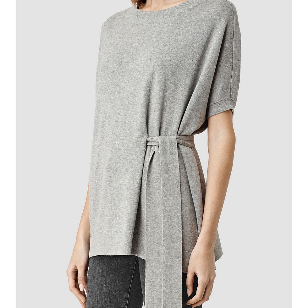 All Saints Shera Top Gray (x-small)